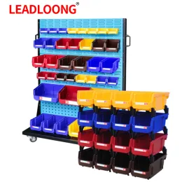 BINS 6/24 st Stapelbara plastförvaringsbox Garage Storage Container Garage Tool Storage and Organizer Box 13.5x10.5x7.6cm/5x4x3inch