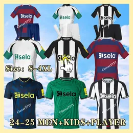 23 24 25 Birleşik Ev Uzak Futbol Formaları Bruno G. Joelinton Trippier Isa da 3. Tonali Oyuncu Maximin Wilson Almiron Almiron 2024 Futbol Gömlek Adam Çocuk Kiti XXXL 4XL 4XL