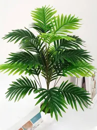 1pc 24 foglie di pianta artificiale Ibisco tropicale Ibisco interno decorativo decorativo ramo verde bouquet fogliame decorazione per la casa 240425