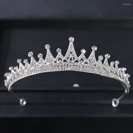 Clipes de cabelo Acessórios retro Alloy Girls Gift Korean Head Band Bar Mitzvah Crown BAROQUE CRISTAL TIARA COROWNS MULHERES MULHERES