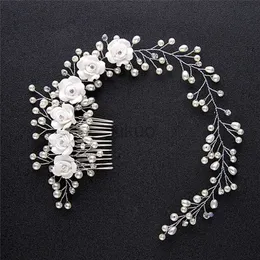 Wedding Hair Jewelry Luxury Wedding Hair Jewelry For Bridal Pearl Hair Comb Hand Made Hair Accessory New d240425