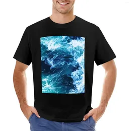 Men's Polos Sea Waves T-shirt Oversizeds Edition Short Sleeve Tee Men