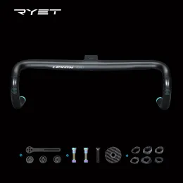 部品ryetエアロカーボンハンドルバースペーサー付き自転車用統合道路od2ステムT1000 28.6/31.8mm 400/420バイクバー