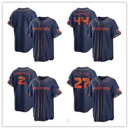 Baseball Jerseys 2022 New Astronauts Suit 2#27#44# Dark Blue Men's Embroidered Fan Version
