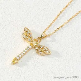 Collane a pendente Micro gioielli classici alla moda Collana Dragonfly Cinefly Innovative and Personalized in acciaio inossidabile Clavicle Versatile Clavicle