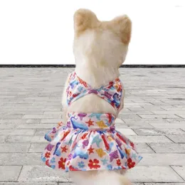 Vestido de cachorro 1 vestido de praia emitido de maiô de banho de banho mais macio