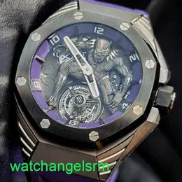 AP Crystal nadgarstek 26620 IO w 2021 oo D077CA.01 Abbe Royal Oak Concept Titanium Metal Manual Manual Mechanical Mens Watch 26620io.oo.d077ca.01