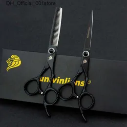 Hair Scissors 6quot Japan Scissors Hair Professional Thinning Scissors Shears Hair Tooth Cut Salon Cutting Barber Hairdressing Kit sissors set7123930 Q240425