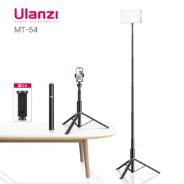 Аксессуары Vijim Ulanzi Mt54 Metal Extend Leathrod Light Stand Photography Light Cracket с держателем телефона для светодиодной светодиодной лампы видео Light Lamp