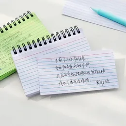 Sheets Multi Line Color Paper Coil Notebook Simple Tear-off Book Portable Notes Memo For Learning Office School Diary