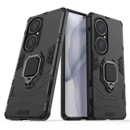 Huawei P50 PRO PRO CASE CAVER FOR HUAWEI P50 PRO PROSETIVE COVER ARMOR SHELL COQUE FUNDA FINDE RING KICKSTAND HARD PHONE CASE 240423の携帯電話ケースカバー