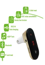 Bluetooth FM -sändare för CAR Wireless Bluetooth Radio Transmitter Adapter med handsamtal Bluetooth Car Kit med USB C4126088