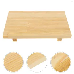 Dinnerware Sets Sushi Plate Cutting Tray Wood Board Wooden Snack Japanese Style Tableware Serving Bamboo Cutlery