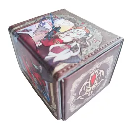 Spel 100+ pu anime kort förvaring box deck brädspel tcg kort box protektor väska för mgt/pkm/yugioh/handelskort insamlingsspel