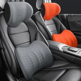 Kissen Ergonomische Autositz Kopfstütze Lendenwirbelkissen Set Memory Foam Auto Kissen Fahrer Halsruhe Stützpolster