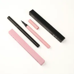 Eyeliner Private Etikett Flüssiger Eyeliner Benutzerdefinierte Logo wasserdicht, schneller langlastendes nicht gemungter Augen Make -up Bulk Pink Rohr Black Box