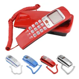 Acessórios portátil Mini Telefone Montagem de parede Telefone FSK/DTMF Id ID da Extensão Líquida para Hotel Família em Casa Telefono Fijo Para Casa