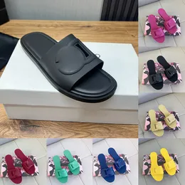 Luxe Claquette Tasarımcı Sandaletler İçin Sandaletler Kadınlar Kauçuk Düz Topuklular Sandale Yaz Plaj Ayakkabıları Lüks Slides Terlik Bayanlar Mules