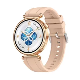 Watches Fashion Women Smart Watch GT4 MINI AMOLED SCREEN BT Ring NFC Wireless Charger Lady Smartwatch Sports Fitness Tracker