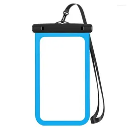 Bolsas de armazenamento Phone Bolsa seca Praia impermeável IPX8 para proteção Bolsa de 10 polegadas com tira de nadar ao ar livre arestão larga