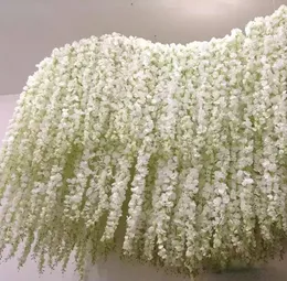 24 färger 34 cm Elegant Artificial Flower Party Wisteria Flowers Vine Home Garden Wall Hanging Diy Rattan Centerpiece Xmas Wedding 4401579