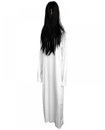 Máscaras de festa fantasmas fantasmas assustadores, fantasia de fantasma de noiva, traje de cosplay de horror de Halloween, branca sadako cosplay mano 2209279836730