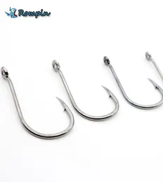 Rompin 100pcslot Fishing Hooks Yüksek Karbon Çelik Karbon Siyah Yem Tutucu Balık Kancası Set Yüksek Kalite Dikenli4476209