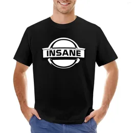 Polos Polos Insane Badge T-shirt Summer Tops Tees Men Ubrania