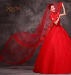 신부 베일 화이트 아이보리 레드 짧은 웨딩 아플리케 패션 베일 Voile de Mariee Velos Novia Mariage DuvaklJJ1243232190