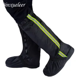 Stivali unisex fluorescente scarpe da pioggia cover cover di pioggia riutilizzabile per scarpe impermeabili di scarpe da pioggia motociclistica