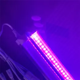 T8 LED Tubes Integrated LED UV 365-375nm 1ft 2ft 8W AC100-240V Lights 48LEDs FCC PF0.9 Blubs 30cm 60cm Lamps Ultraviolet Disinfection Germ Lighting Direct from China
