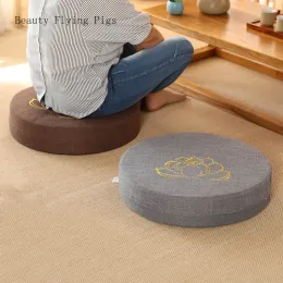 Travesseiro 40x6cm yoga medite pep textura dura Meditação de almofada de almofada travesseiro japonês tatami tapete removível e lavável