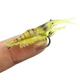2024 new 10PCS Soft Simulation Shrimp Prawn Lure Hook Crankbaits Fishing Tackle Fishing Lures Artificial Bait Wobblers for Trolling for for