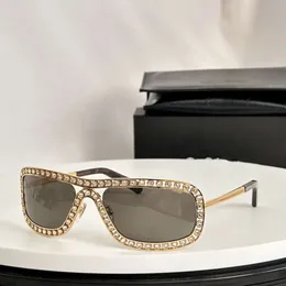 2024 Diamonds Luxury Designer Sonnenbrille Pilot Goggle Sonnenbrille mit Box für Frauen Anti-UV400 Top-Qualität berühmte klassische Retro-Marke Mode-Sonnenbrille A7155C