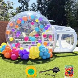 Tält och skyddsrum 3m/4m/5m transparent uppblåsbar bubbelhus pvc tält studsa utomhus camping bröllopsfest rekvisita