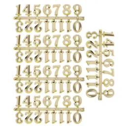 Klockor 5 sätter arabiska klocknummer DIY Klocka Nummer Bytesdelar Roman siffra väggklocka Nummerplatta smaktidsklockor