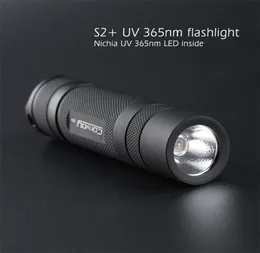 Comboio S2 UV 365NM LED lanterna com Nichia LED em agente fluorescente lateral Detectionuva 18650 lanterna ultravioleta 2208125973324