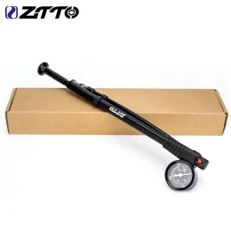 Accessories ZTTO 300PSI Bicycle Air Pump High Pressure MTB Bike Shock Pump With Schrader Presta Valve Gauge for Front Fork Rear Suspension