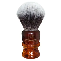 Pincel dscoSmetic 22mm âmbar fumabóia g7 pincel de barbear de cabelo sintético para o homem molhado