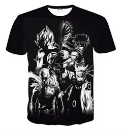 Fairy Tail Natsu Anime T Shirt Männer 3D -Shirts Unisex T -Shire Paar Tee Shirs Cartoon Shirts für Kinderanime Fans 8 Styles S5xl217z1041060