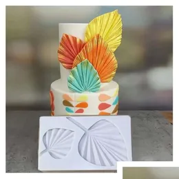 Пресс -формы для выпечки плесени Sile Leaf Rose Flowant Cake Chock Super Light Clay мягкий Y