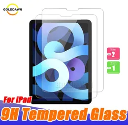 Protetores de tela clara de vidro temperado 9h para iPad Pro 10 11 polegadas 129 polegadas 2022 AIR 4 102 109 MINI 2 3 4 5 6 MINI6 83 polegadas WITHO8043849