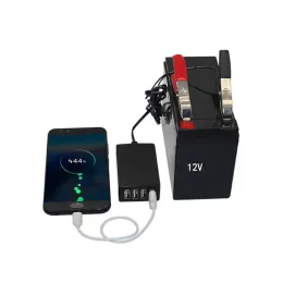 Ladegeräte für DC -Konverter mit Batterieclip 12V 24 V bis 5 V 8a USB -Netzteil -Buck -Regler -Ladegerät für Apple Android Telefone W3JD