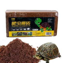 Sets Coco Coir Brick 650g Reptile Kokosnussboden natürliche Kokosfaser -Substrat Frogs Bettwäsche Ziegel Terrarium Bottom Lieferungen