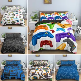 sets Hot Sell Game Bed Sets For Boys Gamer Comforter Duvet Cover Gaming Themed Bedroom Decor Single King Bedding Set Home Textile