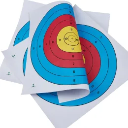 Darts 5pcs 40*40 Archery Target Paper for Bow Arrow Match and Daily Practice Use Outdoor Shooting Ideal Gift