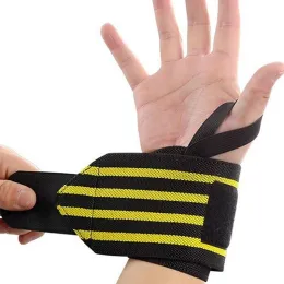 Safety 1pc Ny bandage Vikt Lyft Rem Fitness Gym Sports Wrist Wrap Hand Support Arvband Justerbart Vuxen handledsskydd