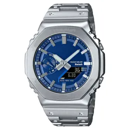 Iced Out Watch Sports Digital Quartz Men's Watch Полная функция 2100 сплав сплав