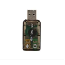 Bärbar extern USB till 3,5 mm Mic Headphone Jack Stereo Headset 3D Sound Card Audio Adapter Nytt högtalargränssnitt för bärbar dator