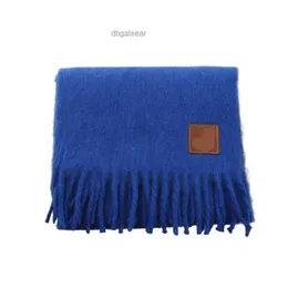 Lowees scarf High Quality womencomplete set of standard new Loe with same mohair blend scarf thickened and warm tassel scarf and shawl